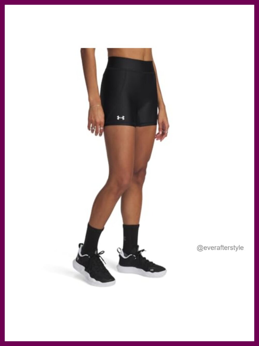 Under Armour Womens Team Shorty 4 Compression Shorts HeatGear